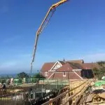 Sermac 36m concrete boom pump at work in Brighton