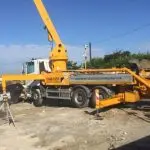 Sermac 36m concrete boom pump at work in Brighton