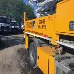 SCHWING 20m concrete boom pump side branding